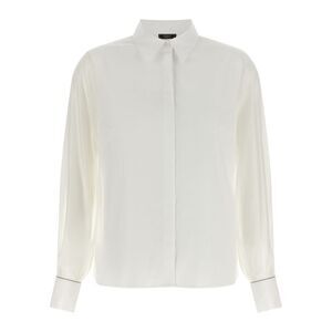 Peserico Women Stretch Cotton Shirt